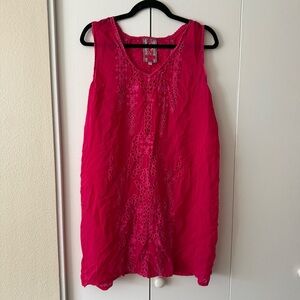 Johnny Was Fuchsia Sleeveless Tunic